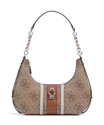 Guess Erenia Sac porté épaule latte logo