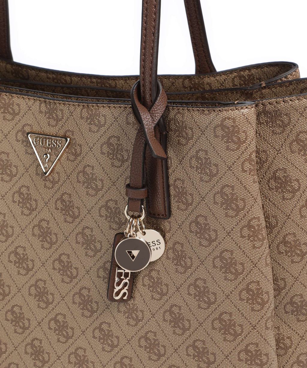 Guess Noelle II Tech Tote bag latte logo/brown