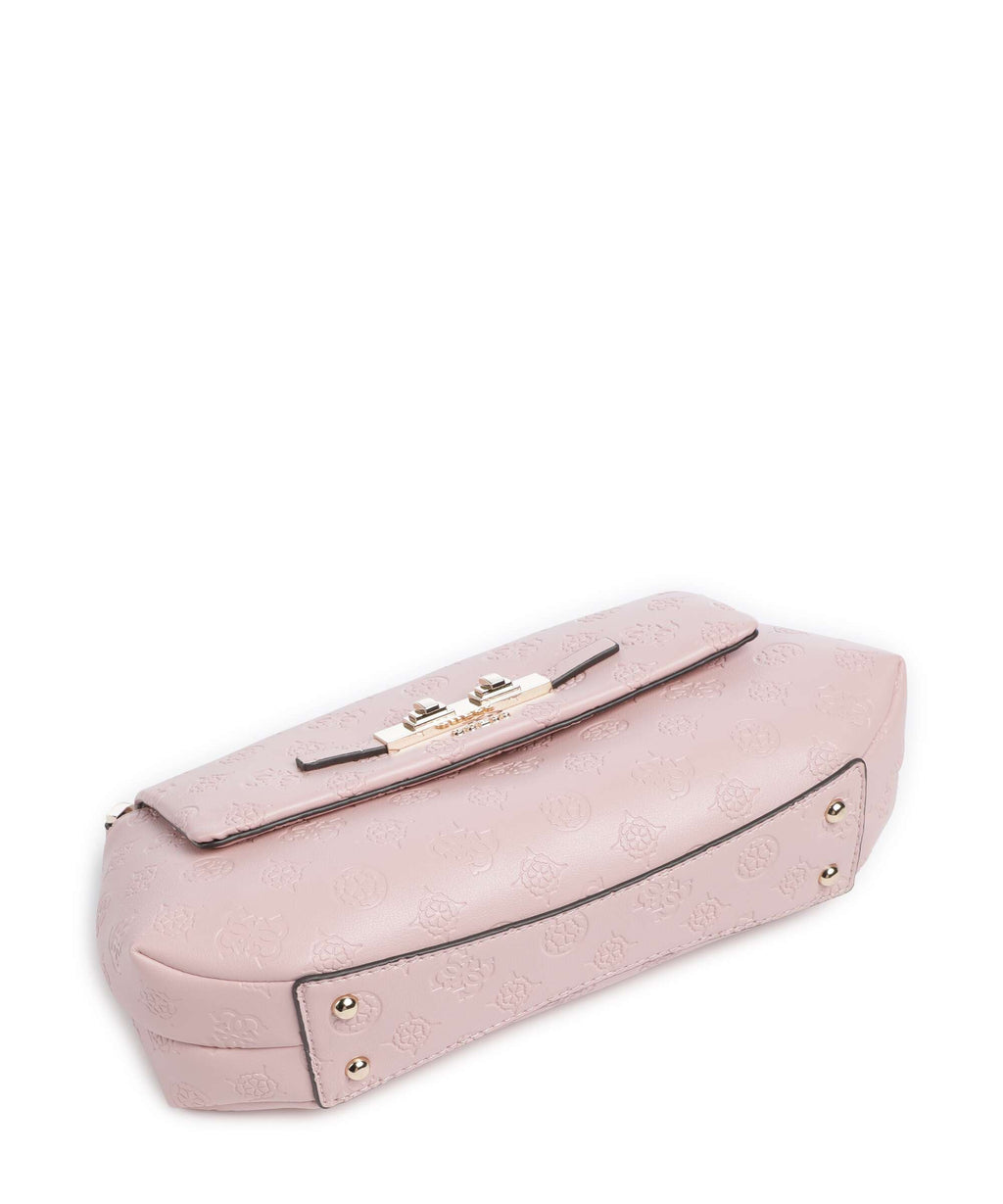 Guess Carmella Crossbody bag light pink logo