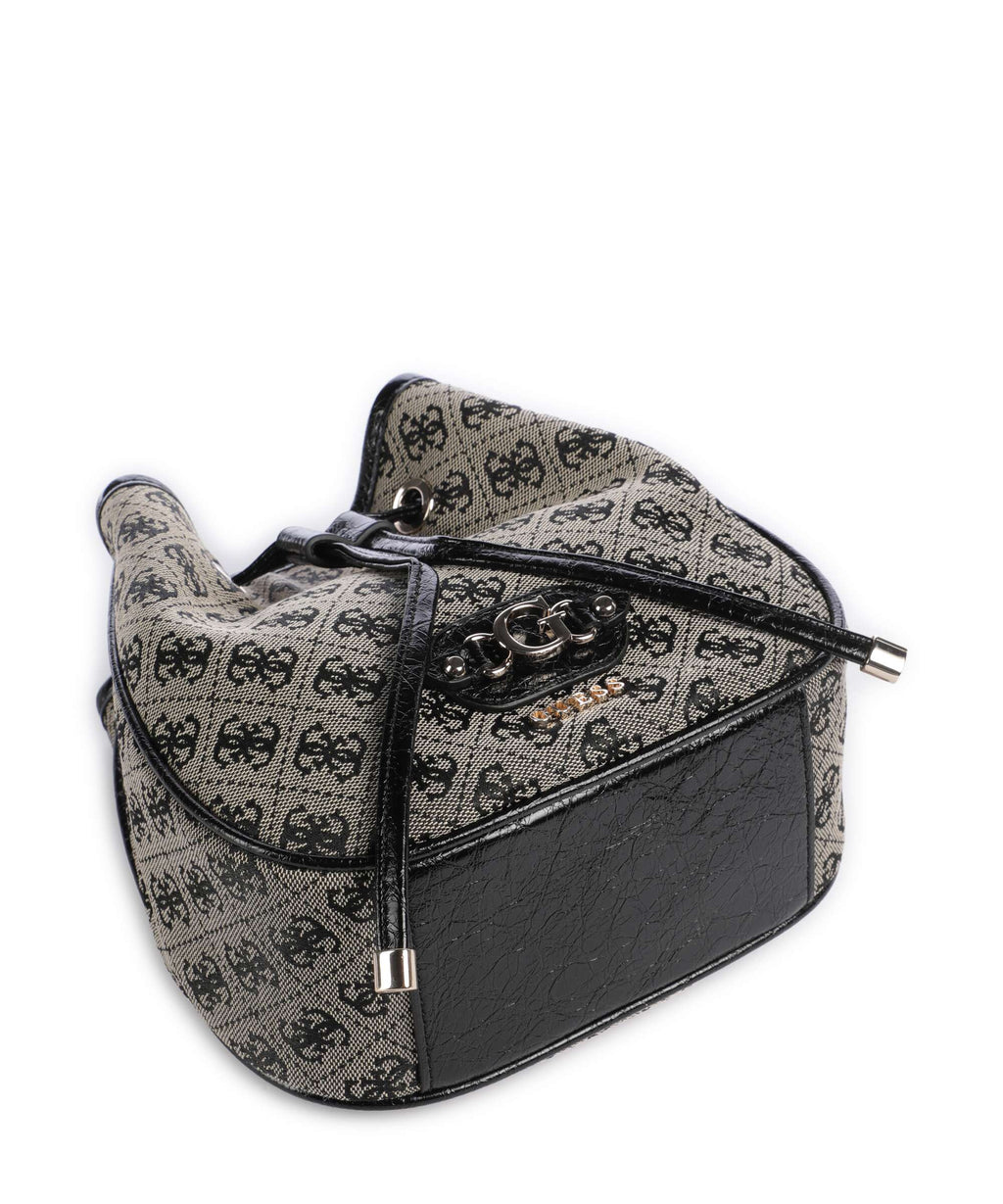 Guess Samantha Mini Bucket bag black logo
