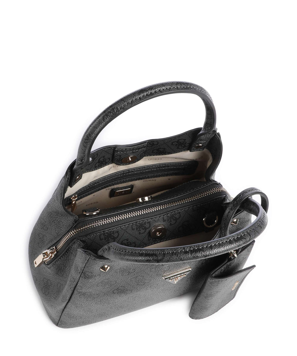 Guess Lorella Girlfriend Logo Small Handbag coal logo