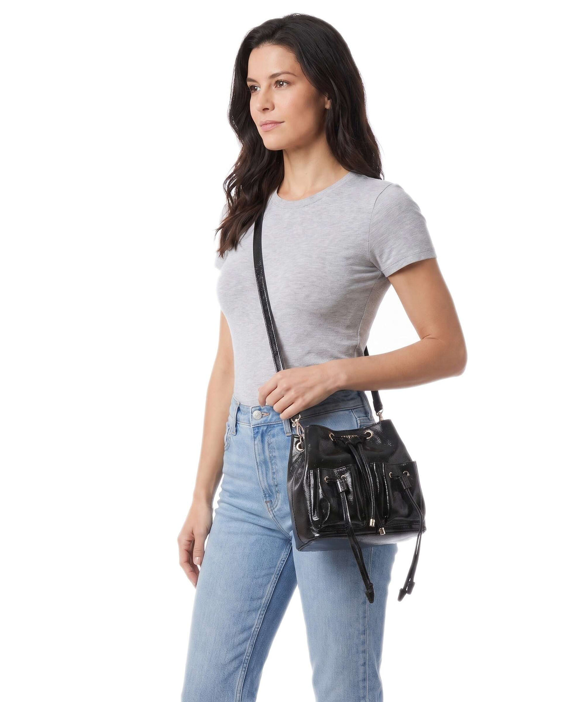 Guess Theodora Bucket bag black