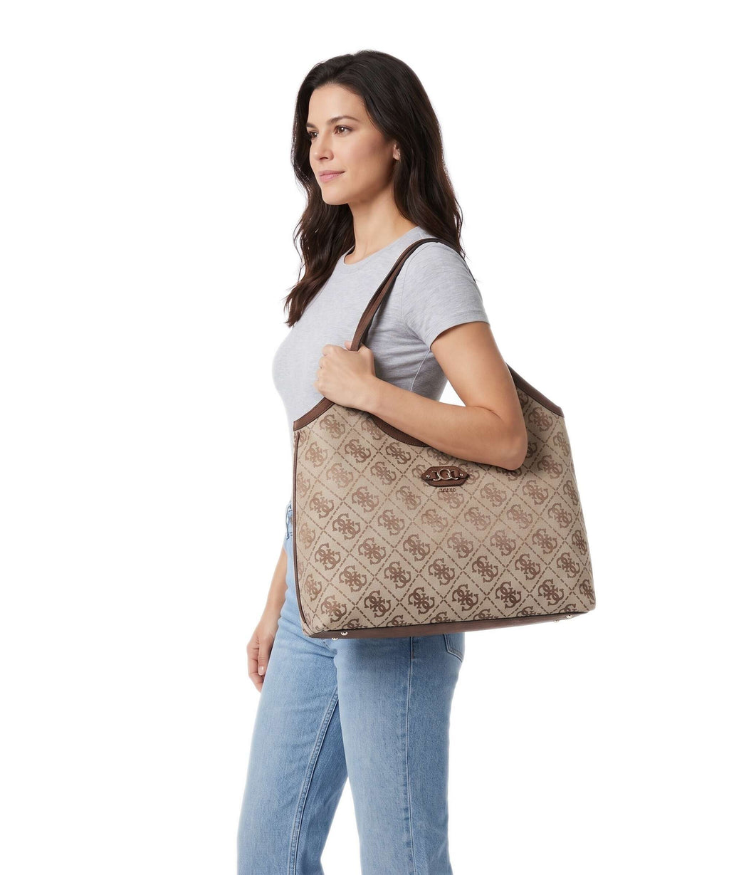 Guess Samantha Tote bag latte logo/brown