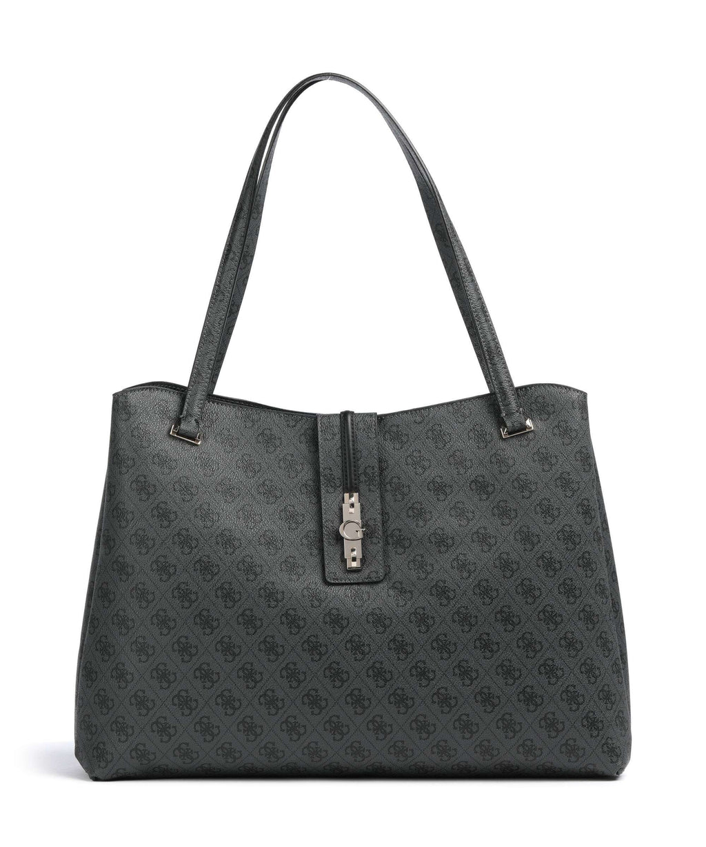 Guess Yvonne Logo Tote bag coal logo