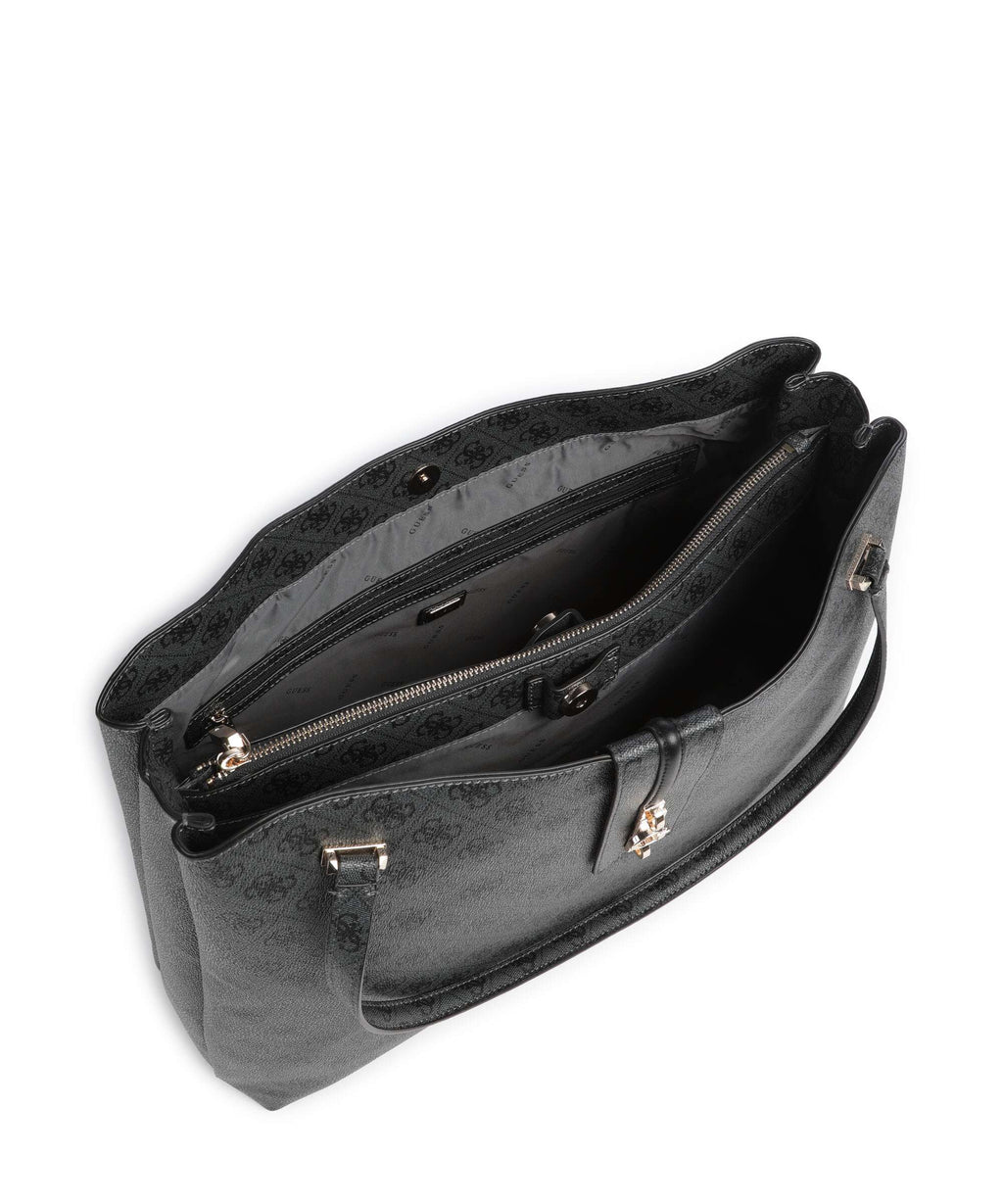 Guess Yvonne Logo Tote bag coal logo