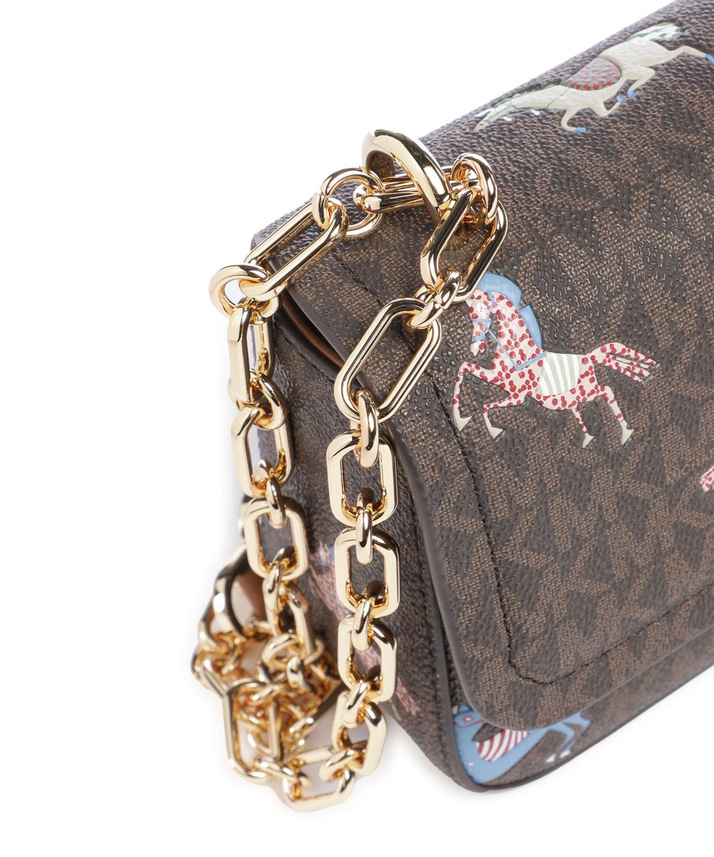 Michael Kors Tribeca Small Shoulder bag brown/acorn