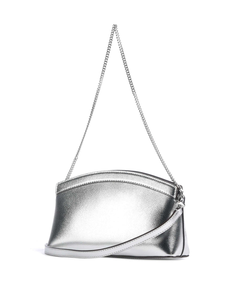 Michael Kors Athena Dome Chain Small Shoulder bag silver