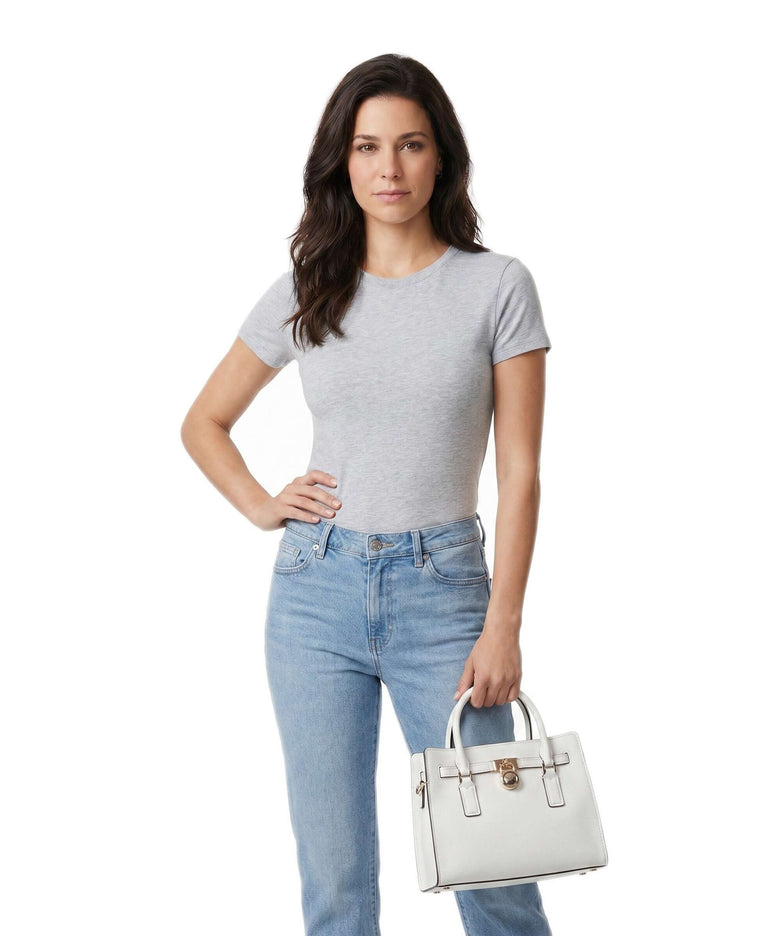 Michael Kors Hamilton Moderne Small Handbag optic white
