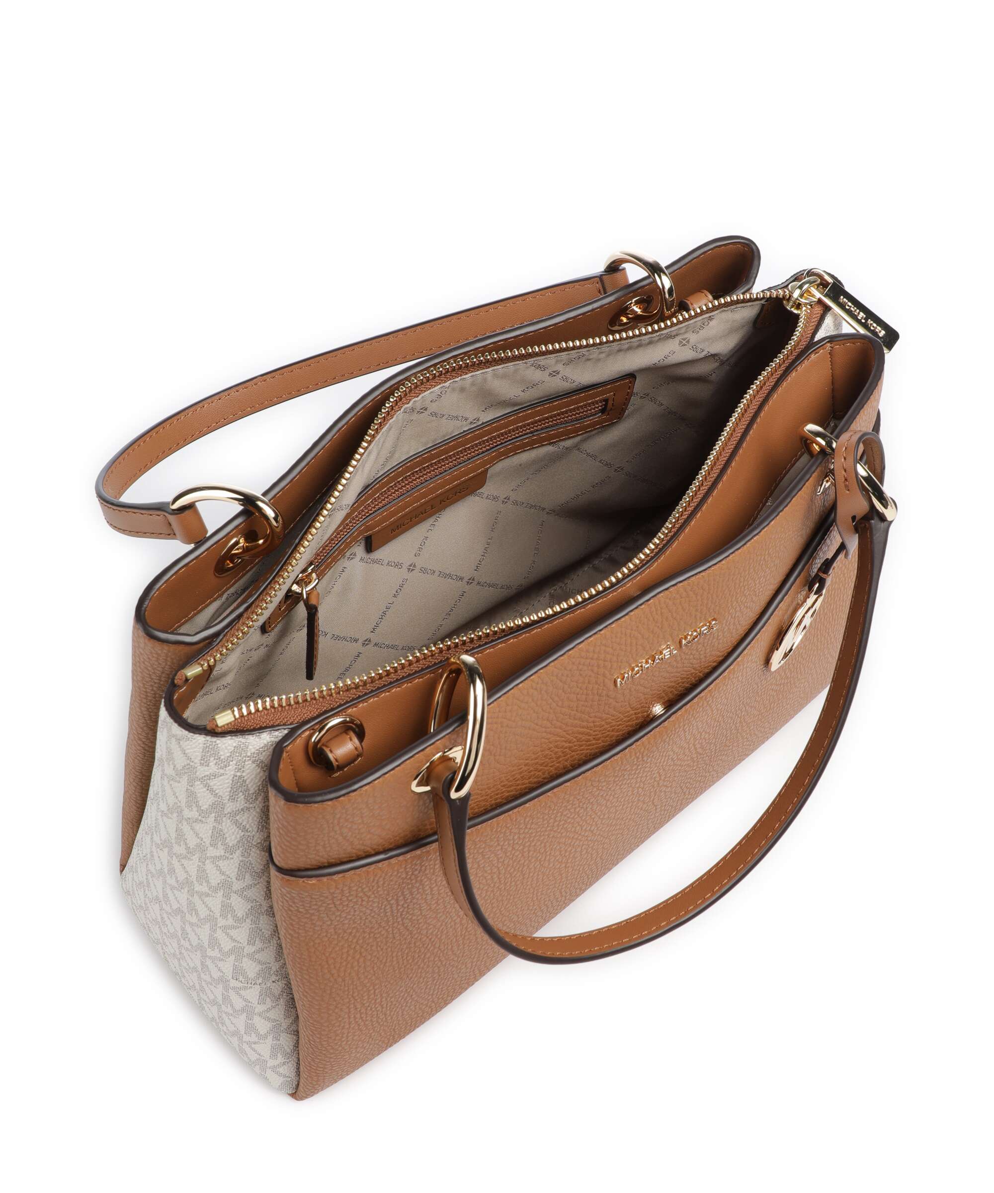 Michael Kors May Medium Handbag vanilla/acorn