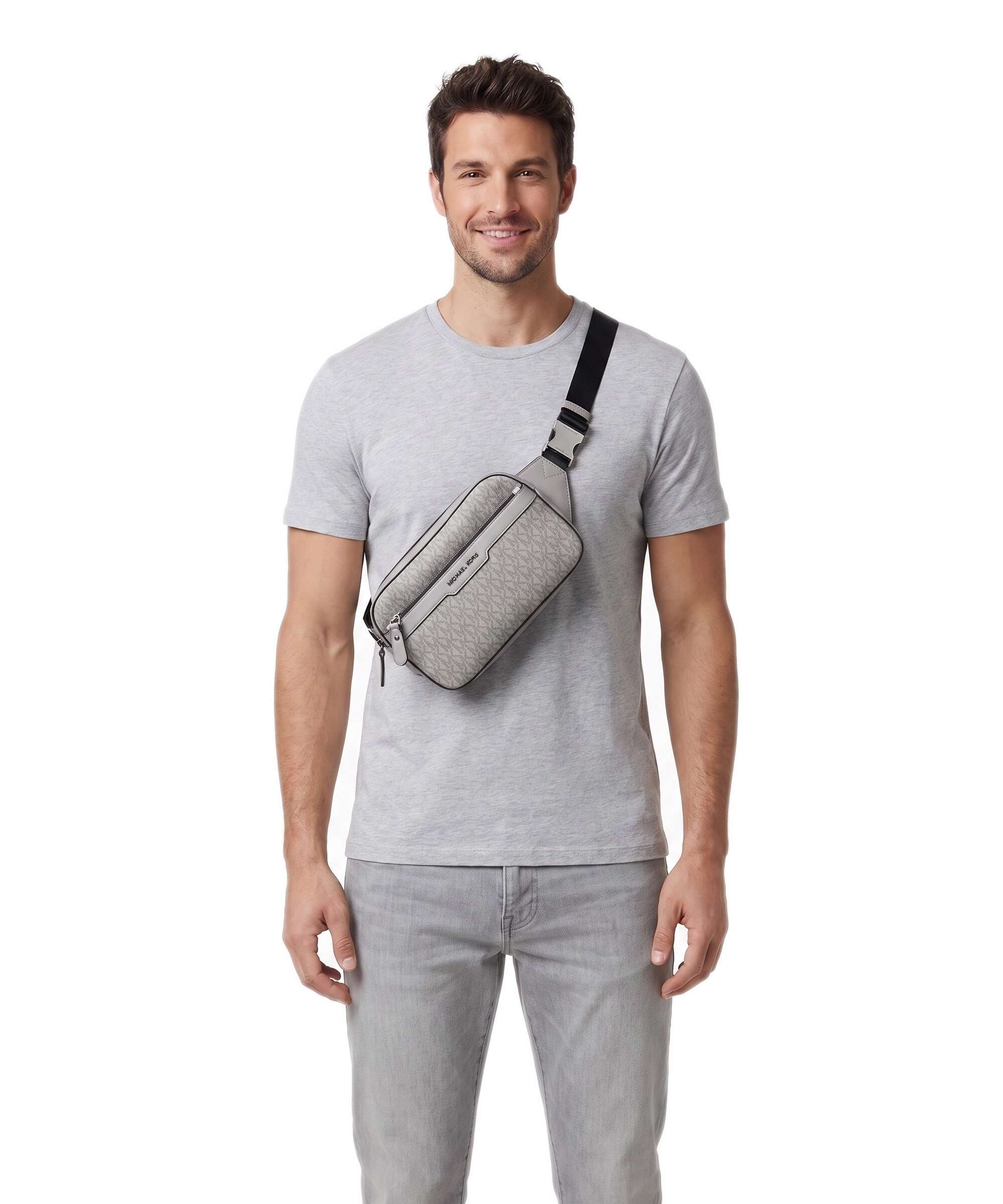 Michael Kors Hudson Belt bag nickel