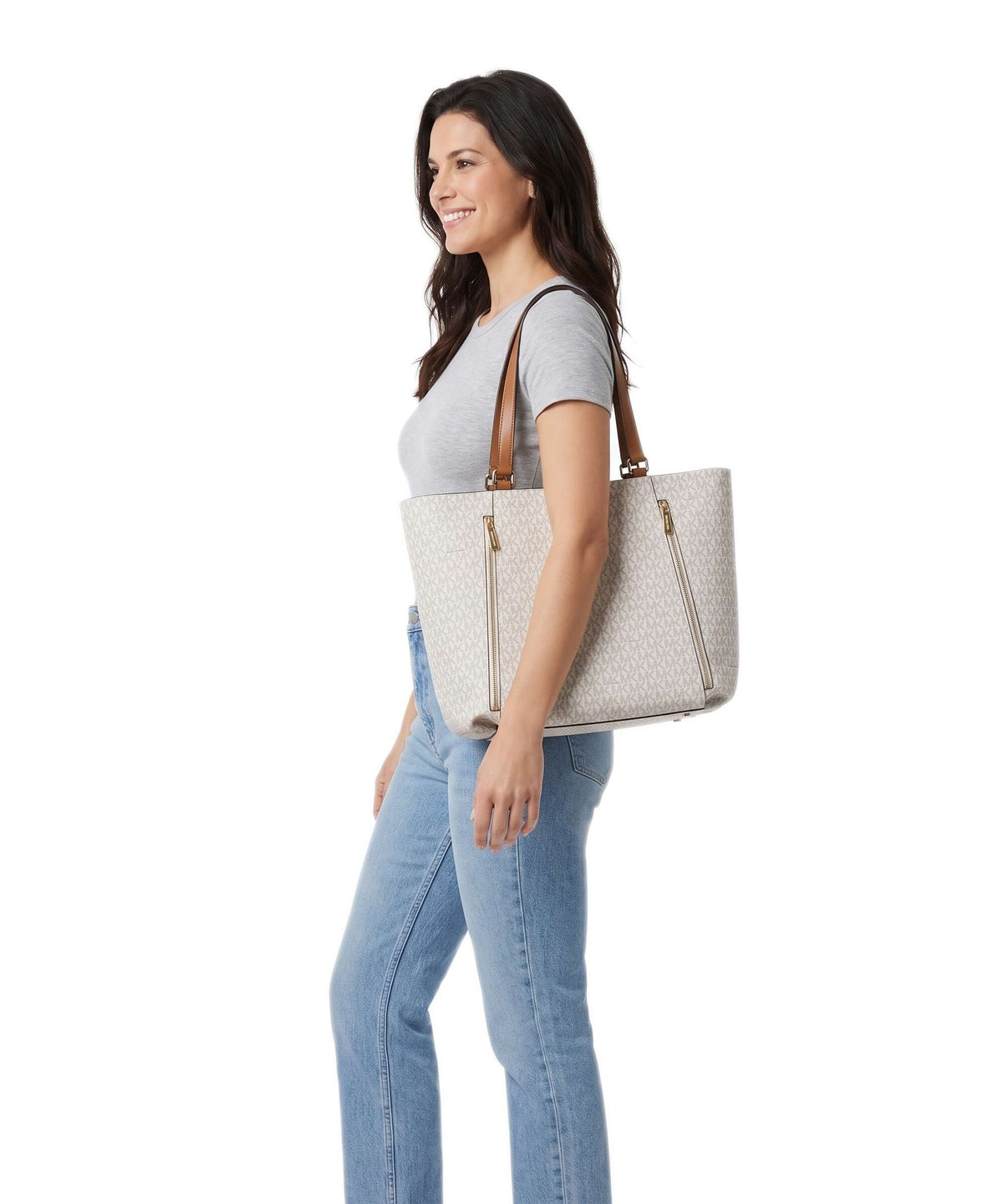 Michael Kors Nabela Large Tote bag vanilla/acorn