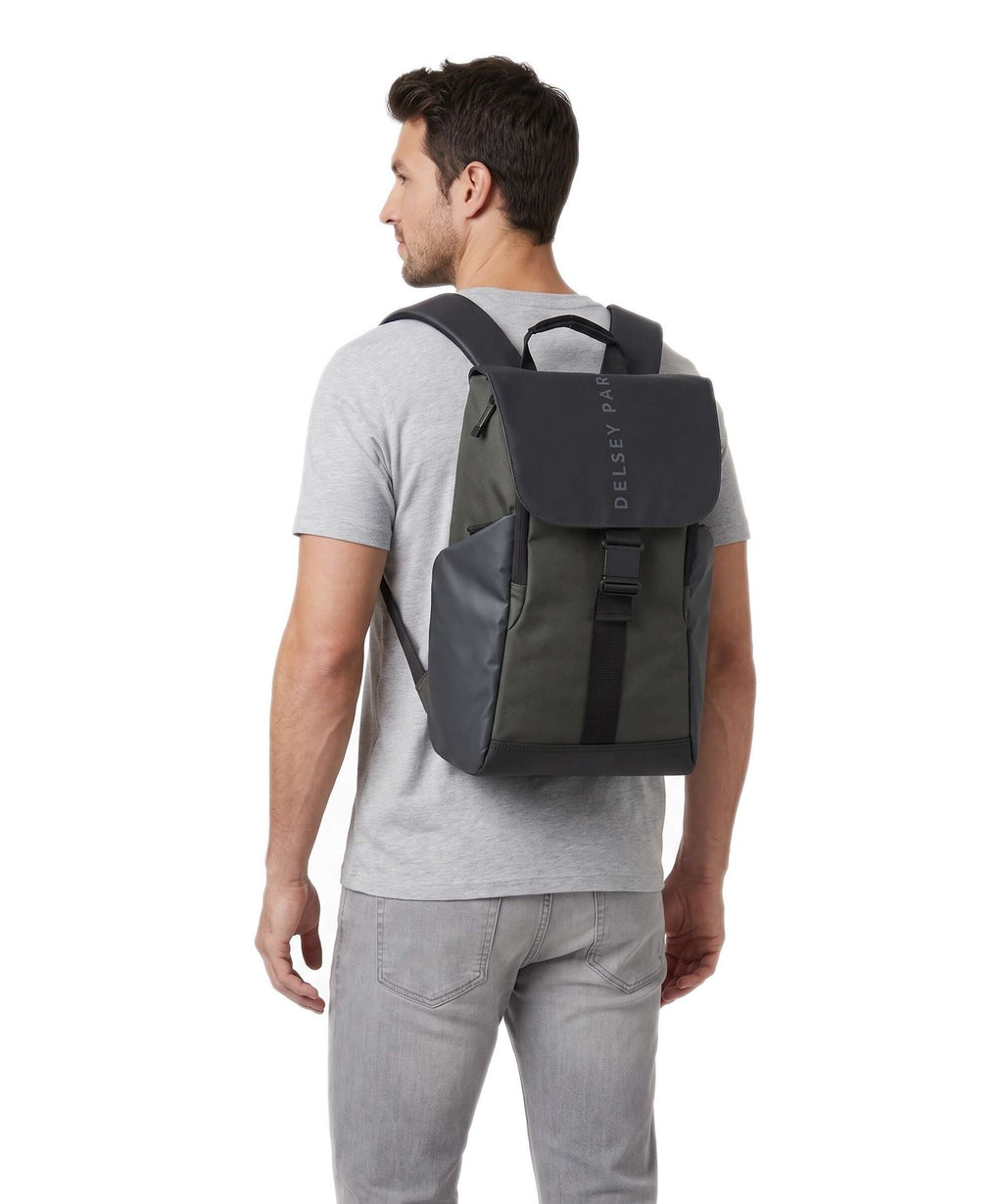 Delsey Paris Securflap Backpack army