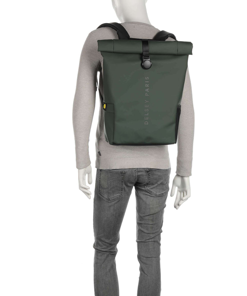 Delsey Paris Turenne Soft Rolltop backpack gruen
