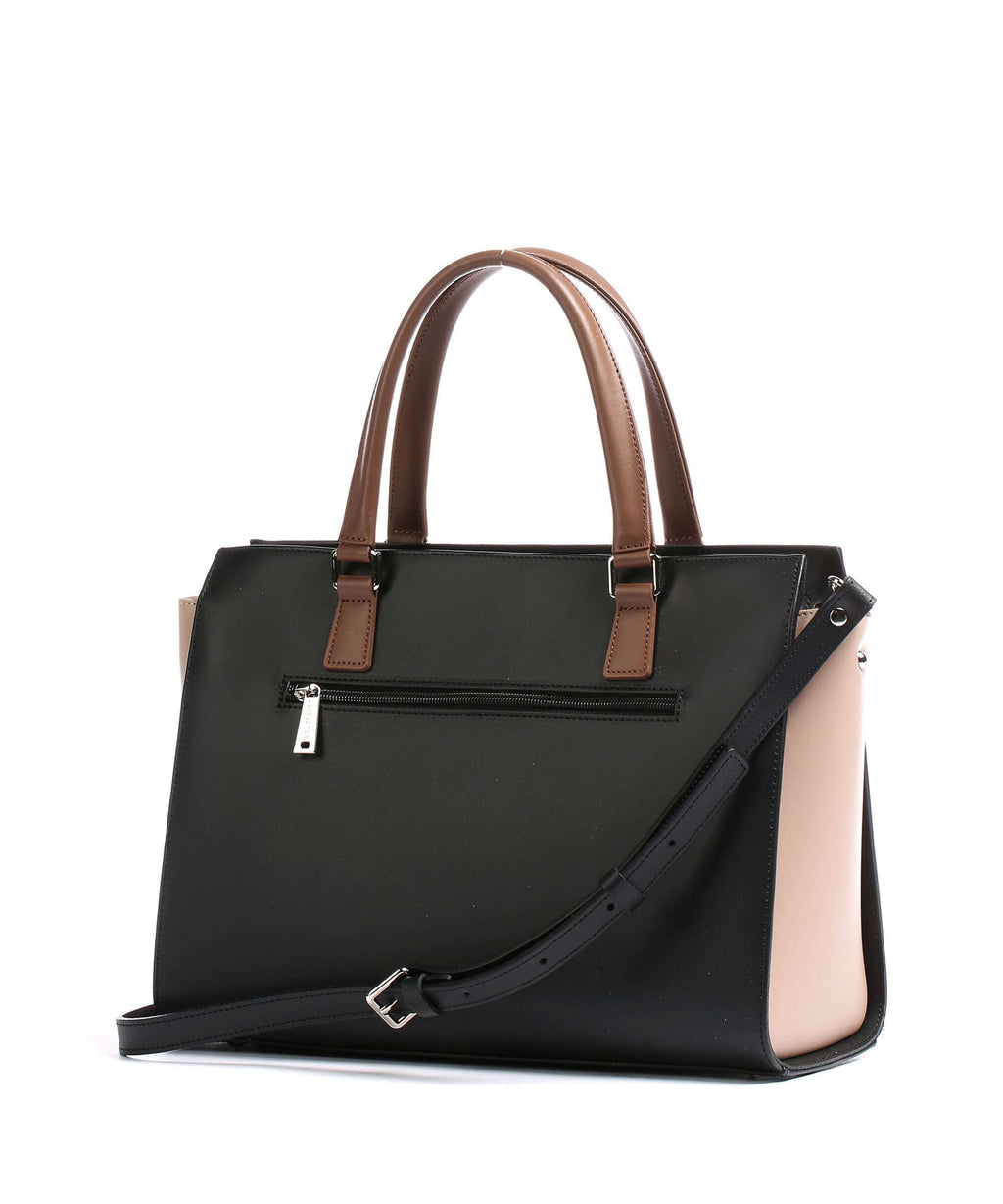 Lancaster Smooth Handbag noir/nude/vison