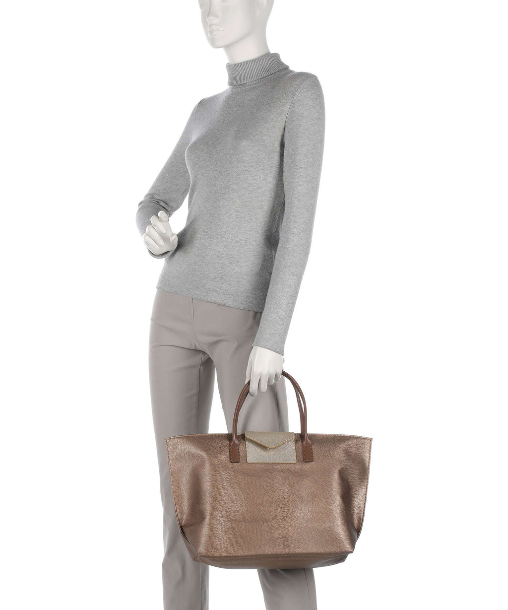 Lancaster Maya Handbag cuivre/champagne/vison