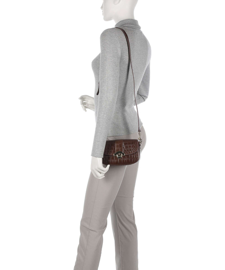 Lancaster Exotic CN Croco Crossbody bag vison