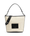 Lancaster Actual Osier Mini Hobo bag beige