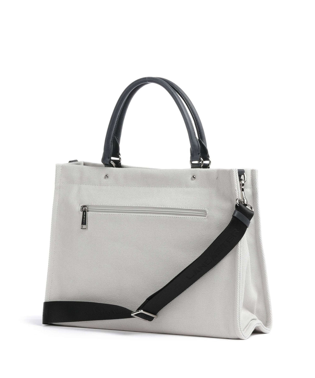 Lancaster Actual Conscious Canvas Handbag grisclai