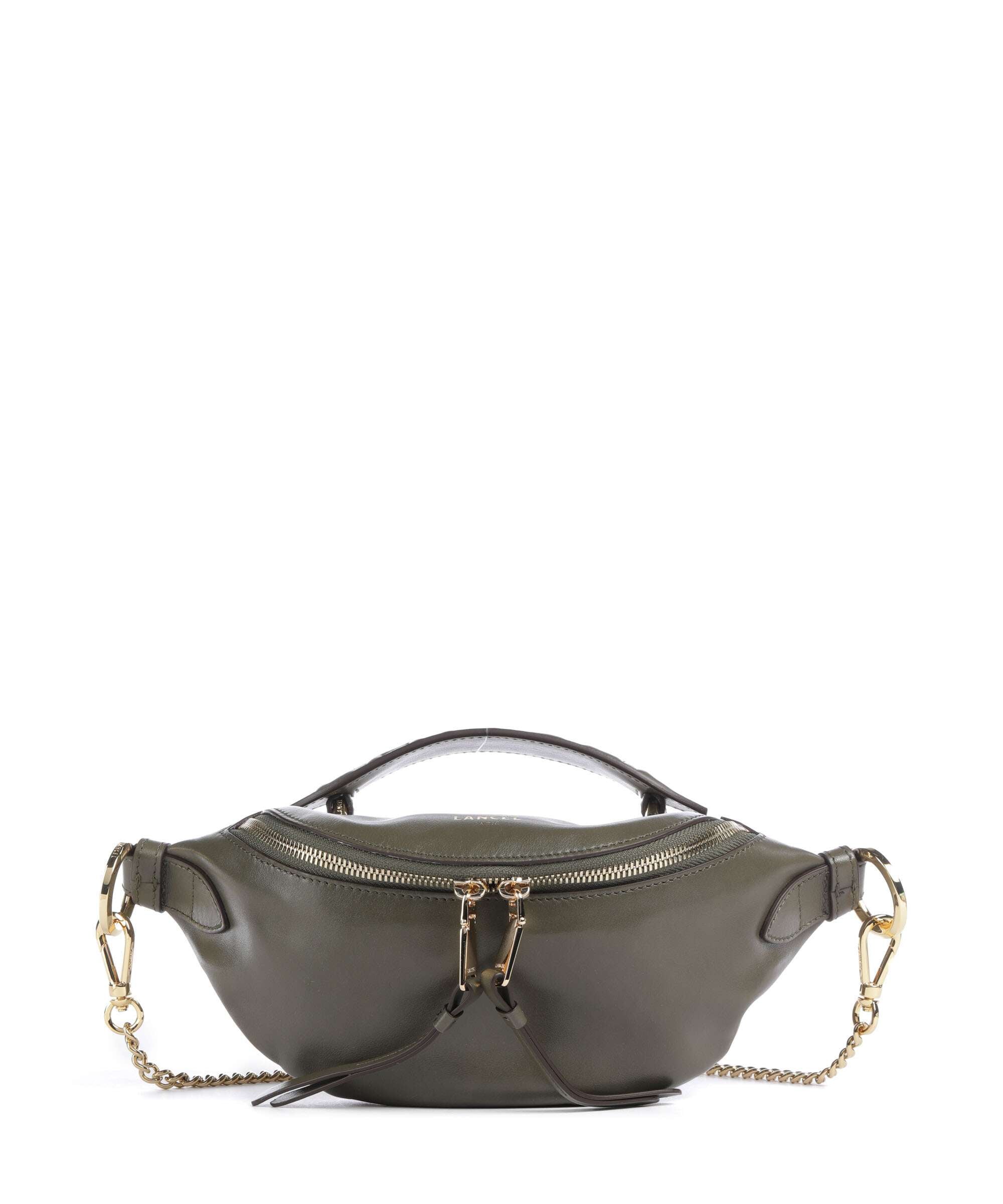 Lancel Origami Mini Crossbody bag dark khaki