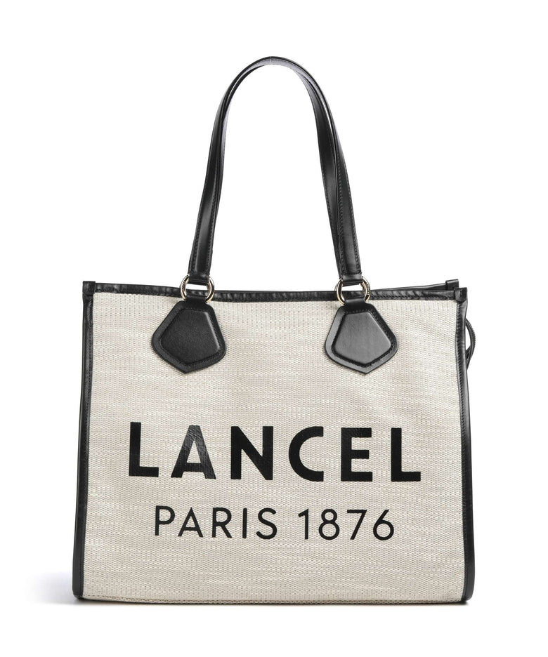 Lancel L Tote bag natural/black