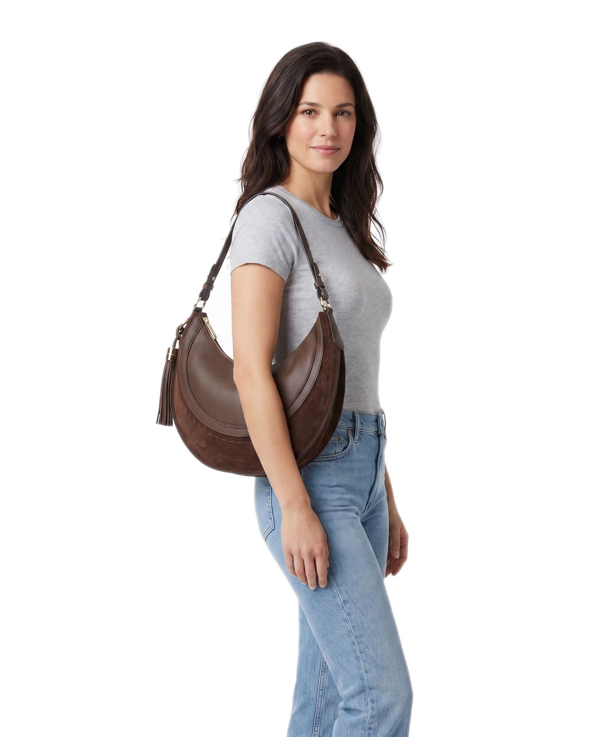 Lancel Hobohème M Hobo bag coconut