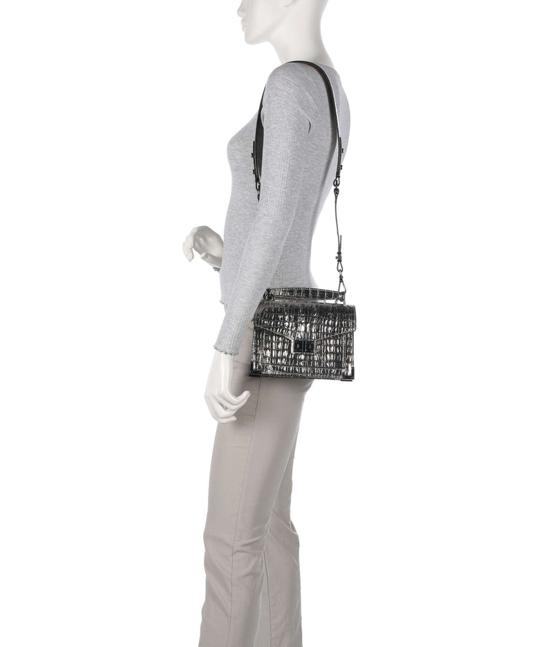 The Kooples Emily Crossbody bag antic silver