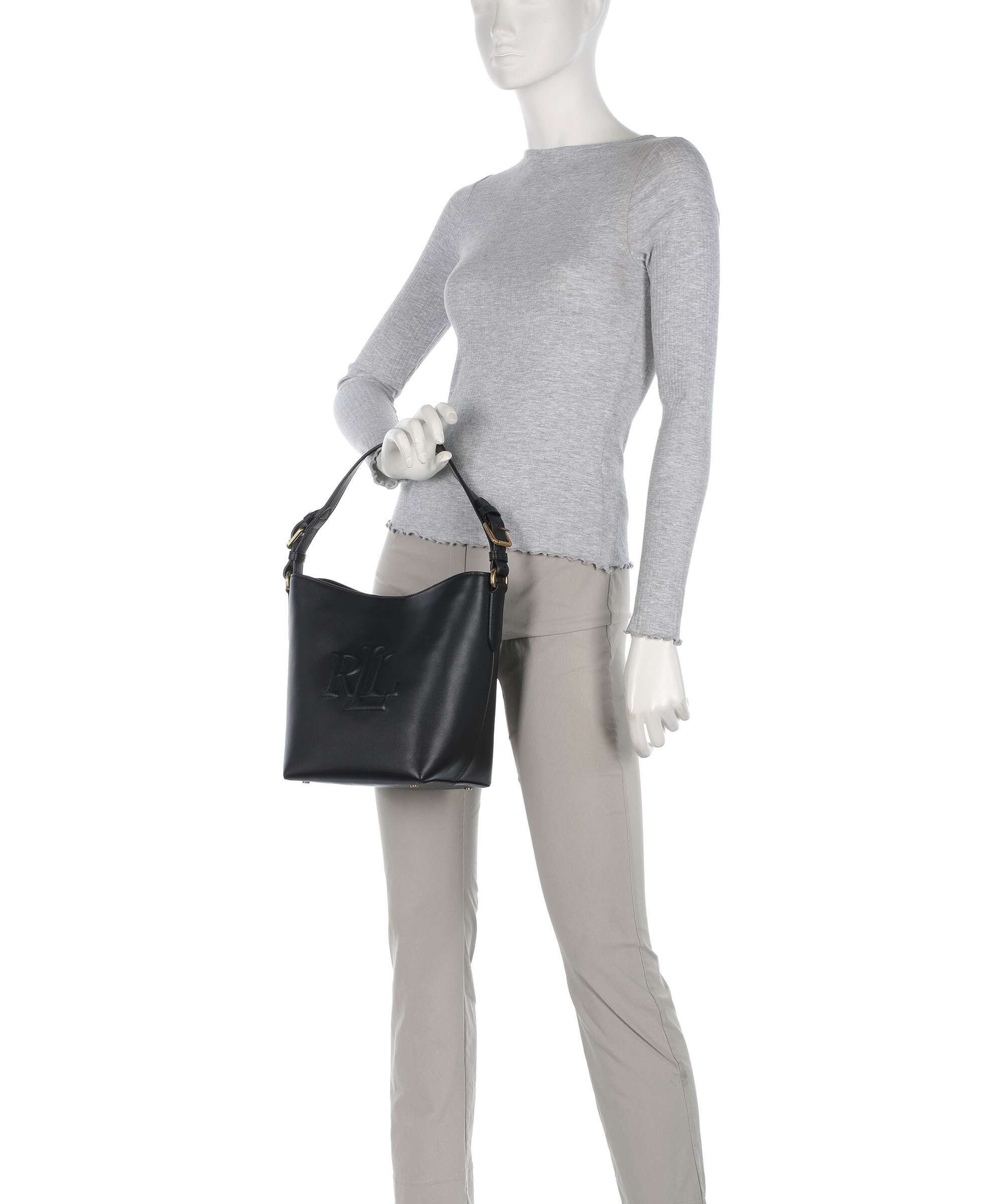 Lauren Ralph Lauren Witley Medium Hobo bag black