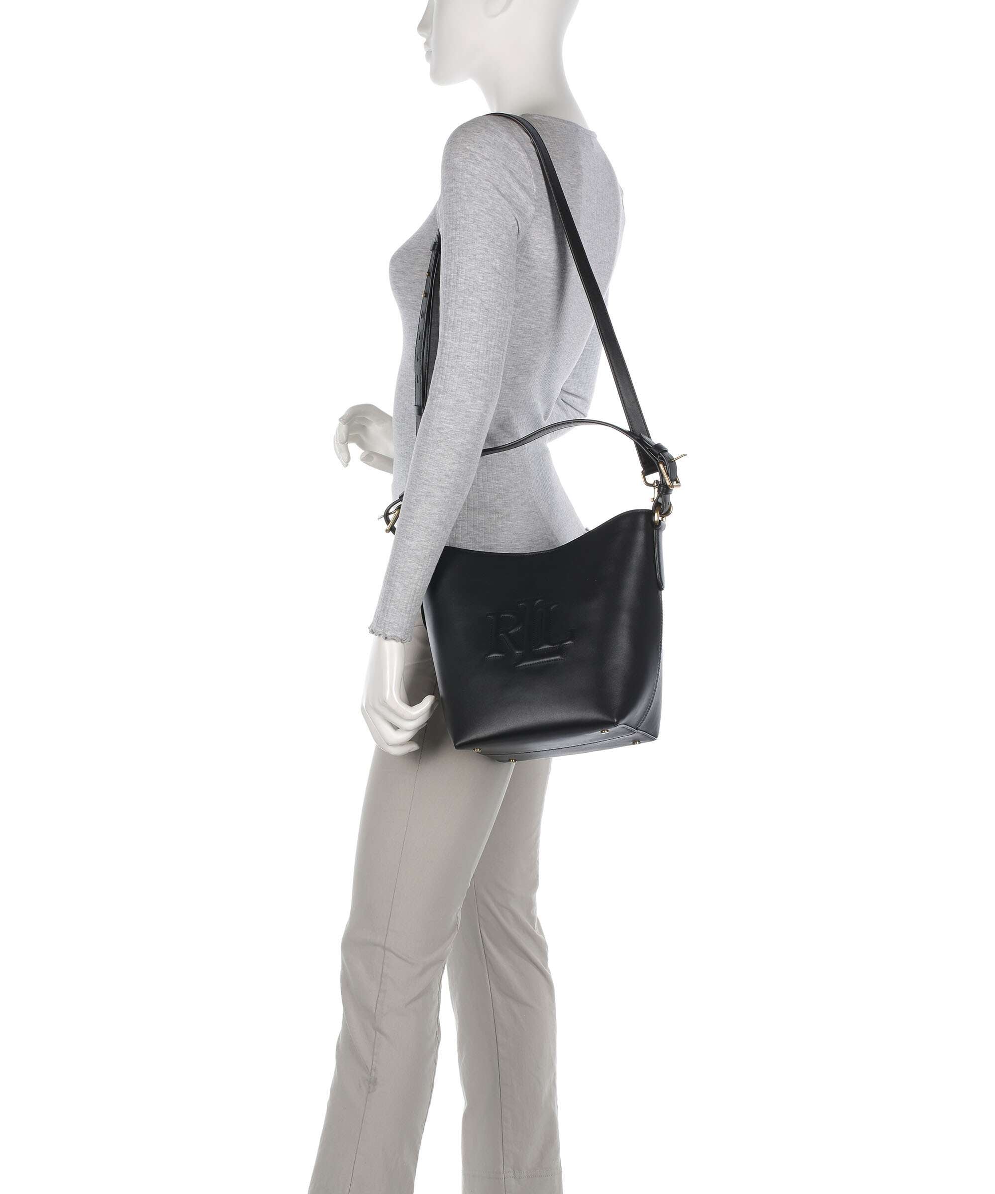 Lauren Ralph Lauren Witley Medium Hobo bag black