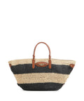 Lauren Ralph Lauren Daphney 40 Straw Handbag natural/black/lauren tan