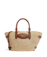 Lauren Ralph Lauren Daphney 20 Straw Borsa a mano natural/lauren tan