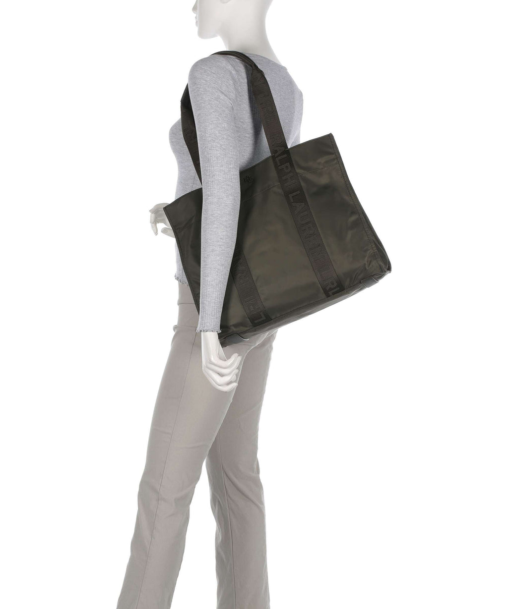 Lauren Ralph Lauren Stevie Large Tote bag dark olive