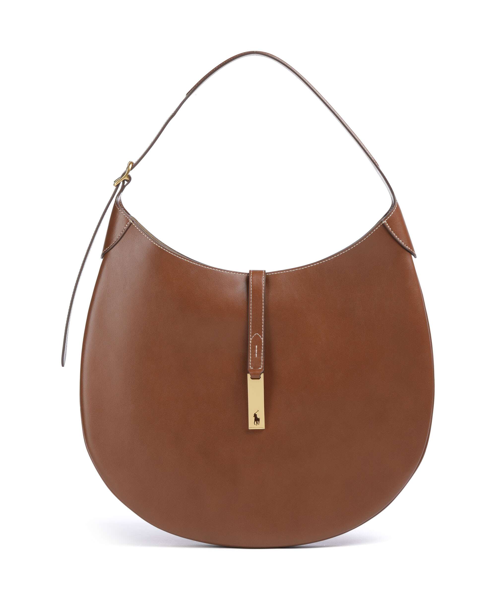 Polo Ralph Lauren ID Collection Medium Hobo bag cuoio