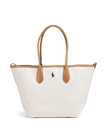 Polo Ralph Lauren Bellport Medium Borsa shopper natural/navy
