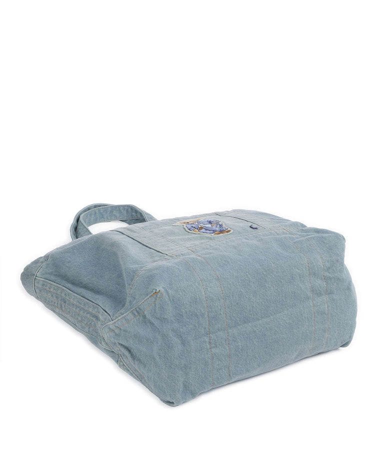 Polo Ralph Lauren Bear Traveller Tote bag washed denim