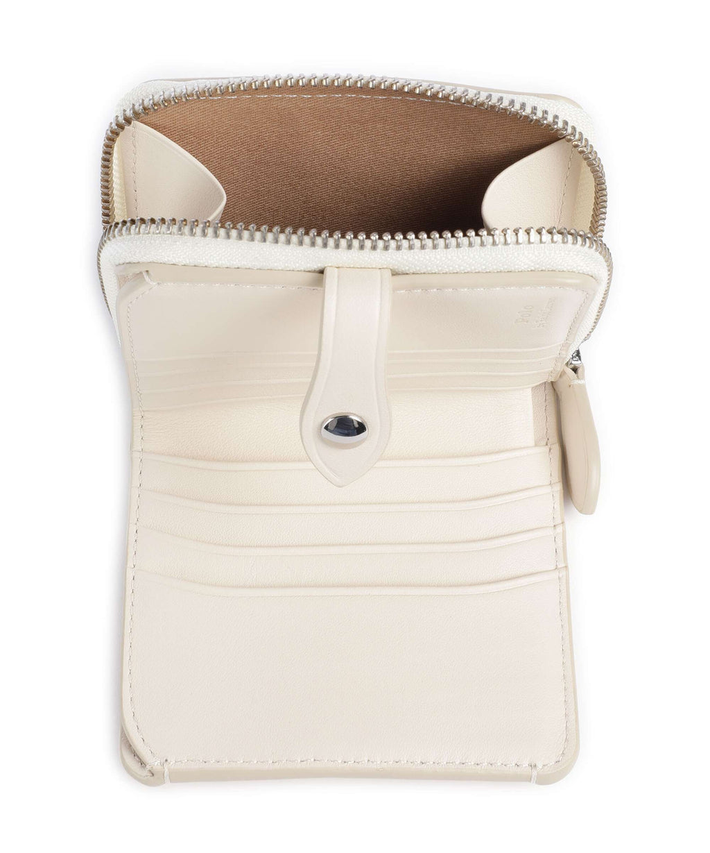 Polo Ralph Lauren Bear Eran Cable Wallet ivory