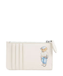 Polo Ralph Lauren Bear Eran Cable Porta carte di credito ivory