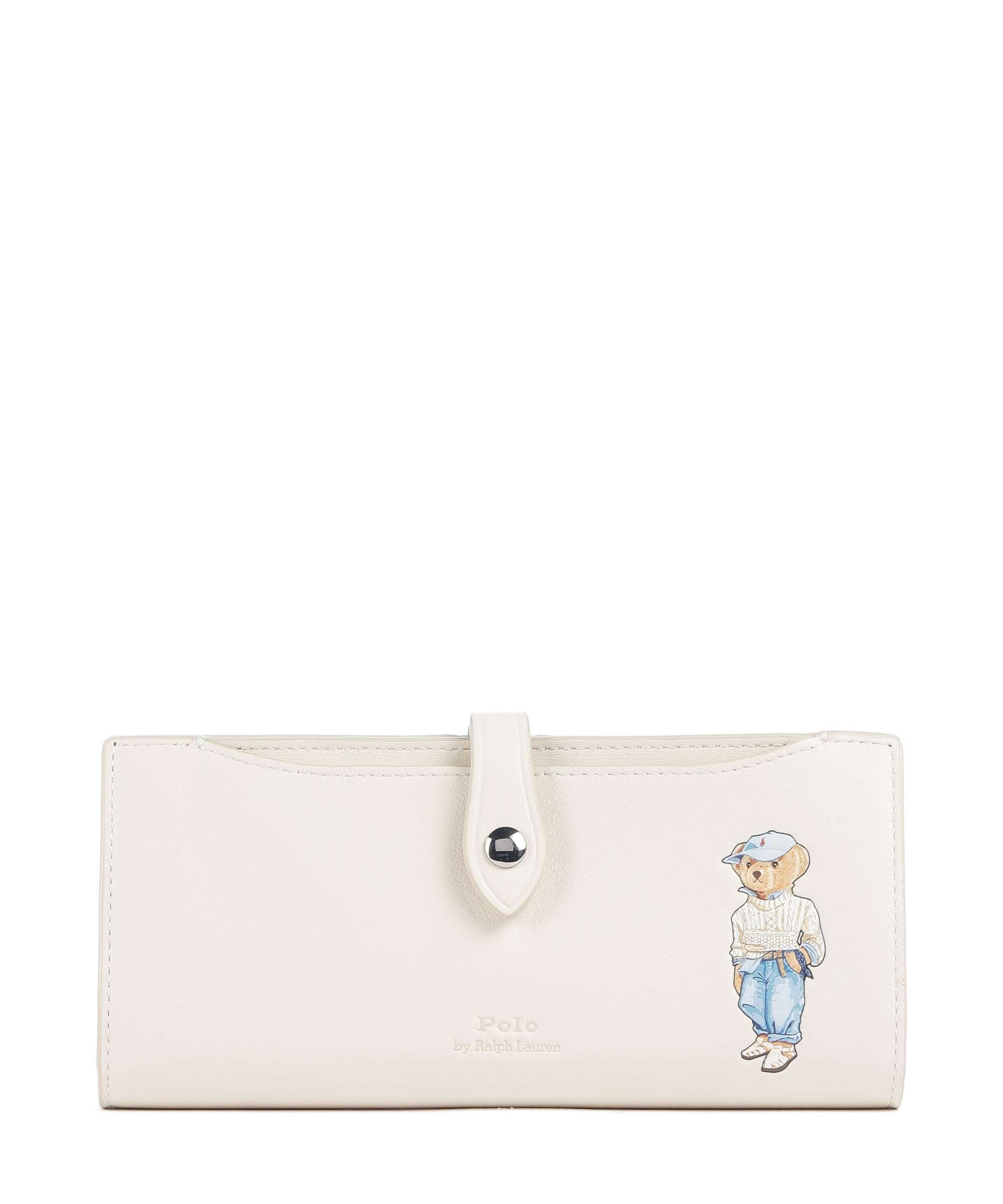 Polo Ralph Lauren Bear Eran Cable Wallet ivory