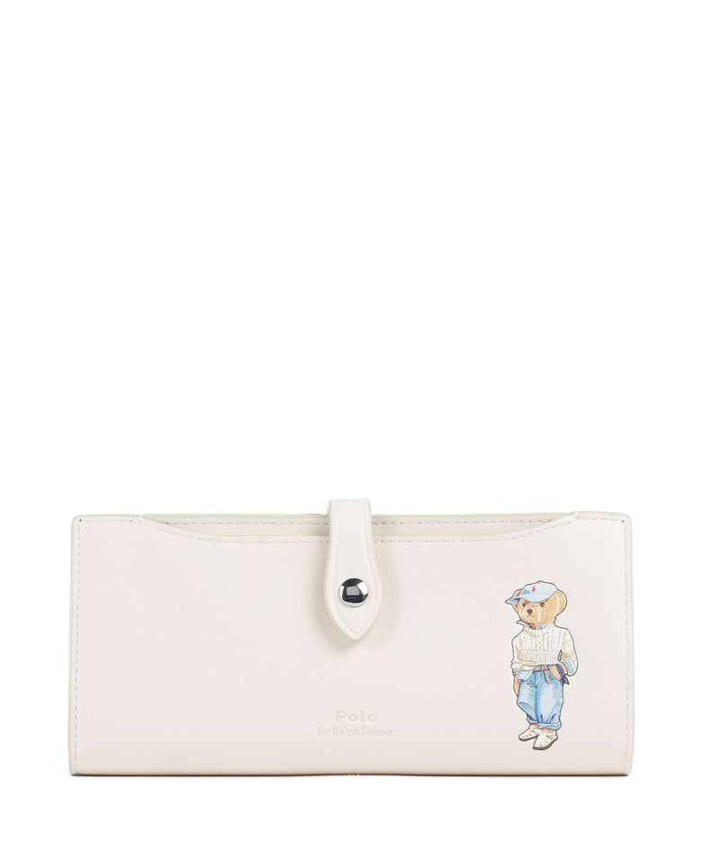 Polo Ralph Lauren Bear Eran Cable Wallet ivory