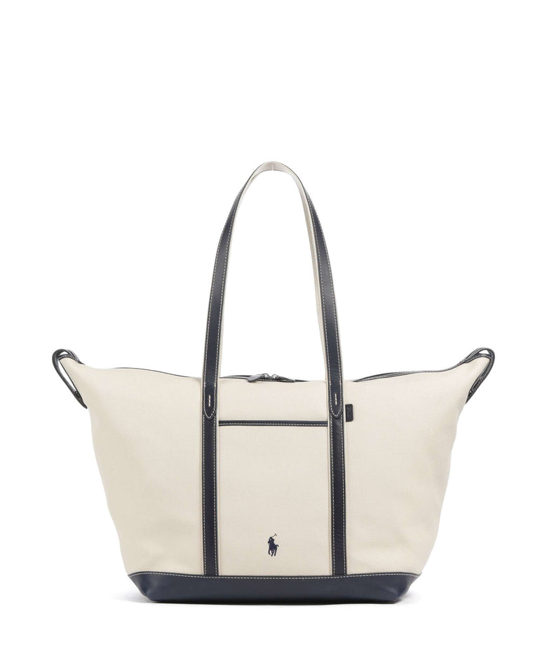 Polo Ralph Lauren Canvas Large Tote bag ecru/navy