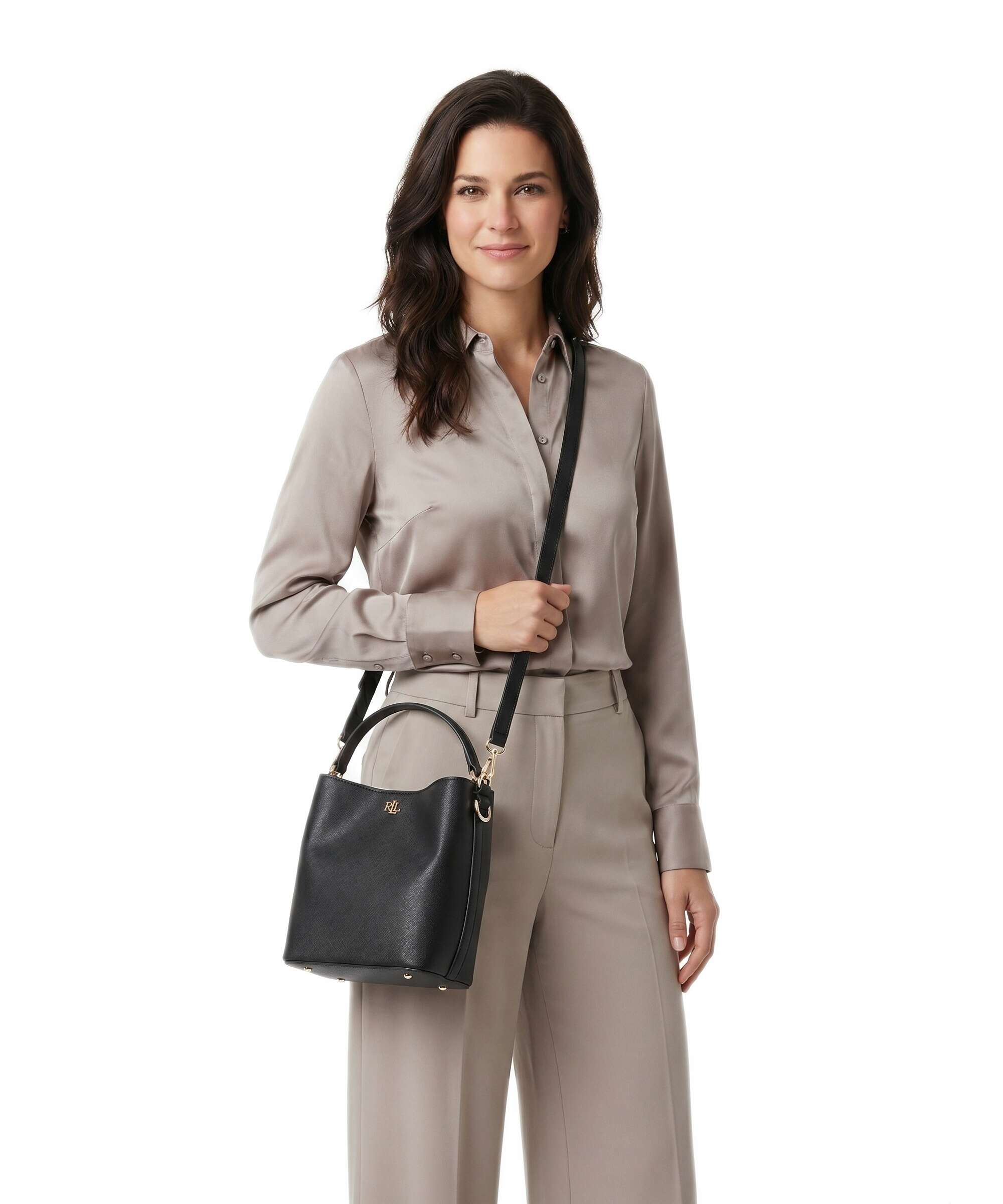 Lauren Ralph Lauren Reese Small Bucket bag black
