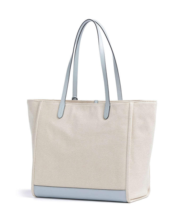 Lauren Ralph Lauren Cameryn Large Tote bag natural/buff canvas/alpine blue