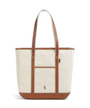 Polo Ralph Lauren Canvas Medium Shopper ecru/cuoio