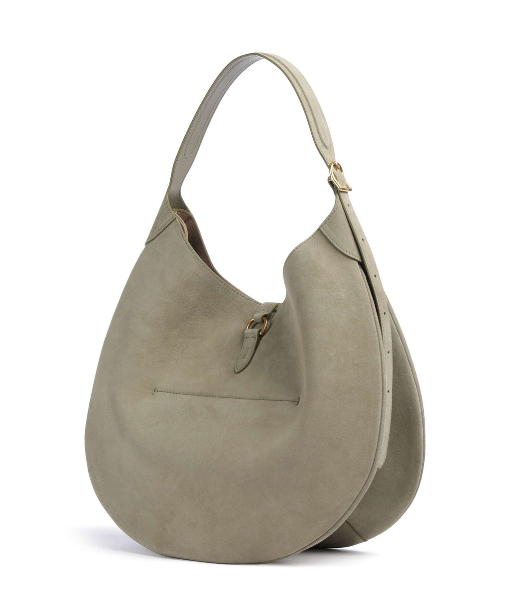 Polo Ralph Lauren ID Collection Medium Hobo bag light olive