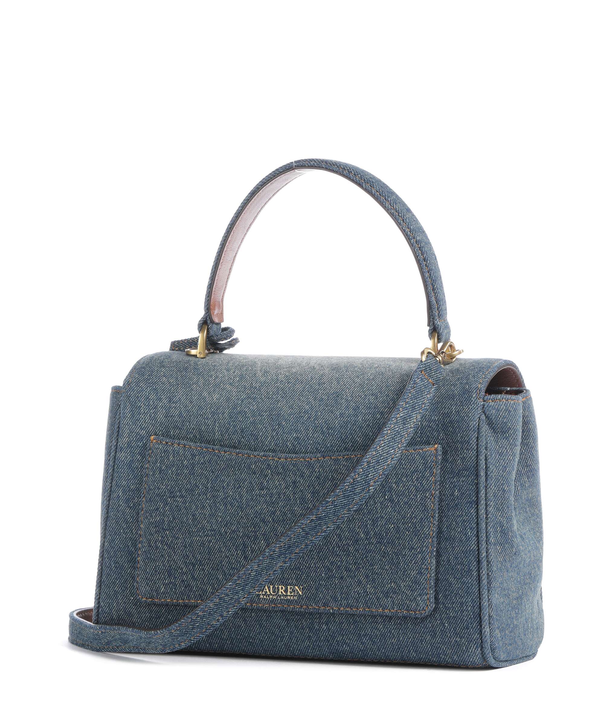 Lauren Ralph Lauren Farrah Small Handbag oxford blue/lauren tan