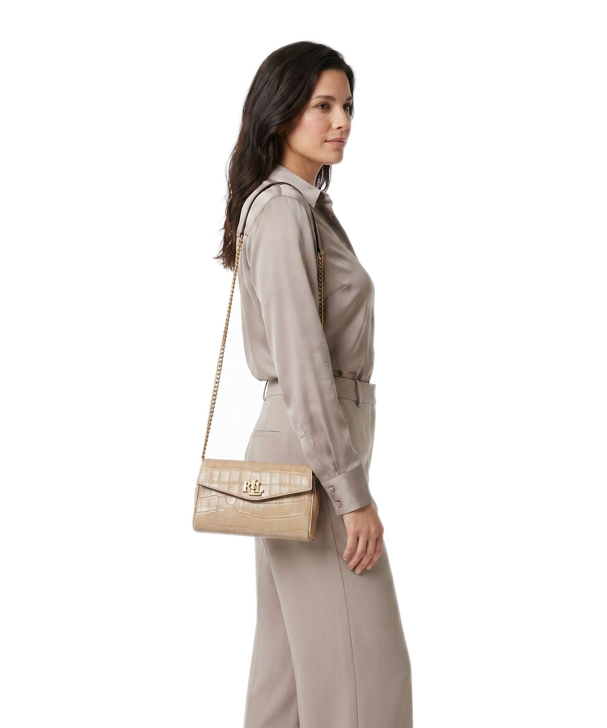 Lauren Ralph Lauren Tanner Large Crossbody bag tan