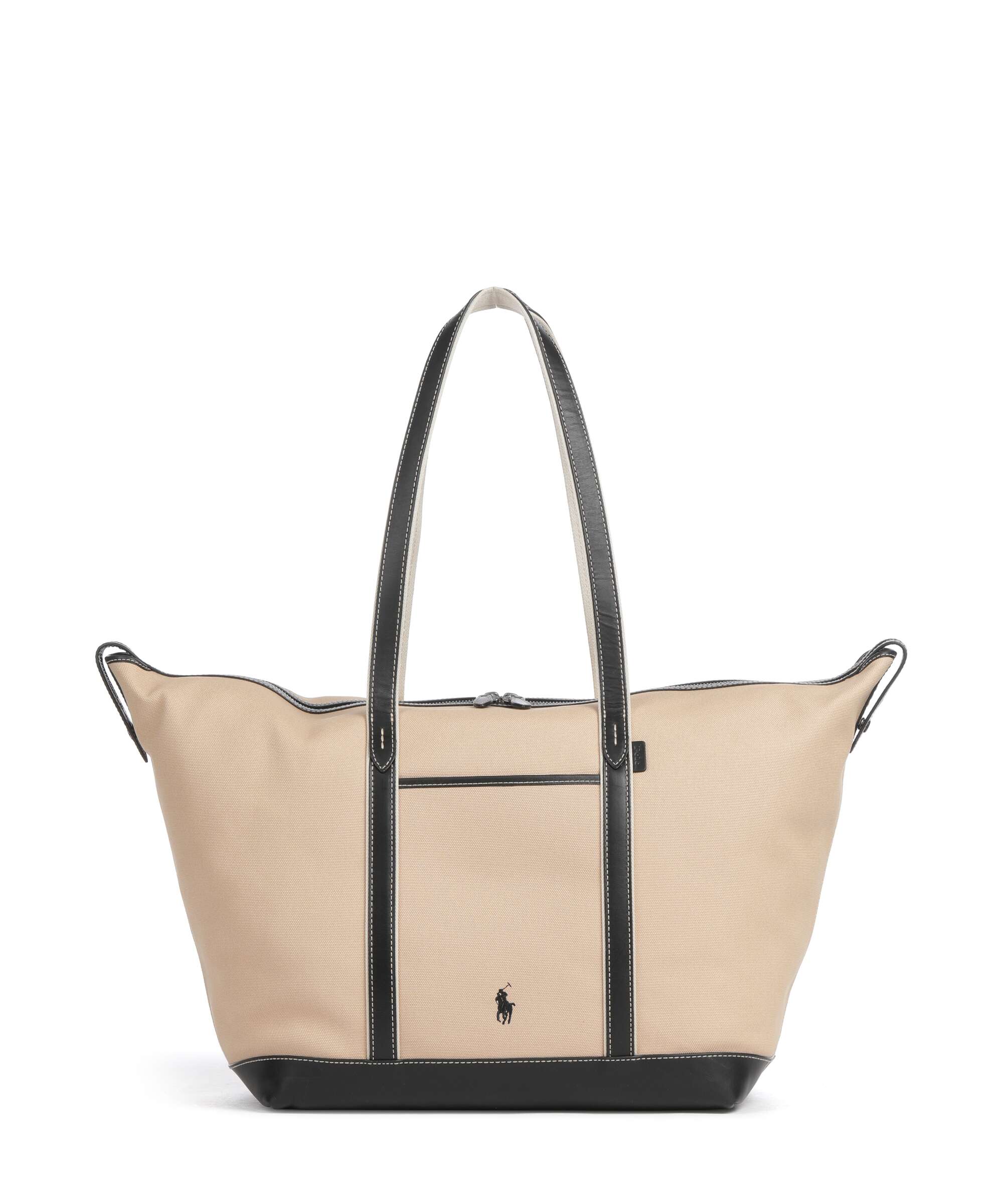 Polo Ralph Lauren Canvas Large Tote bag porcelain/black