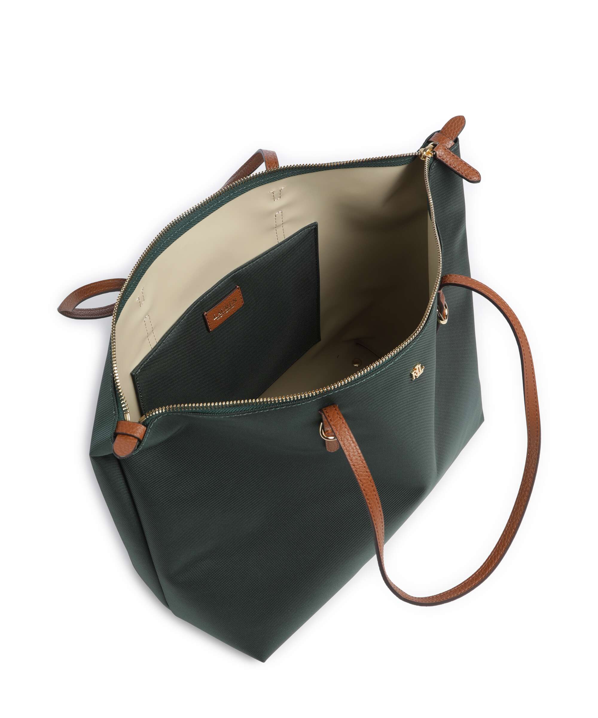 Lauren Ralph Lauren Keaton 31 Tote bag season green/lauren tan