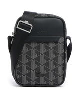 Lacoste The Blend Borsa a tracolla monogram noir/gris