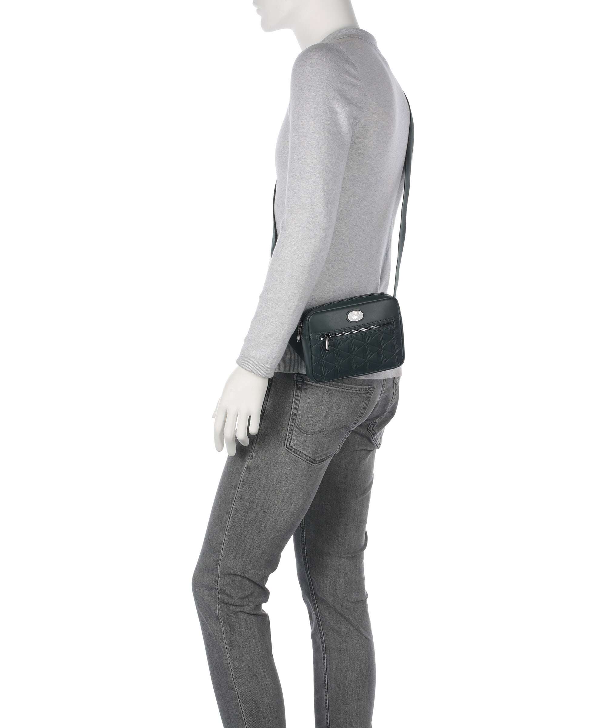 Lacoste Nomogramme Crossbody bag sinople