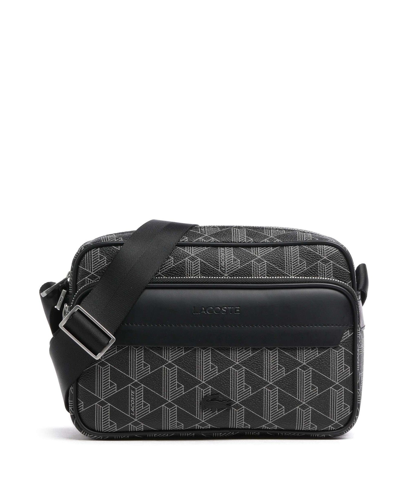 Lacoste The Blend Crossbody bag monogram noir/gris